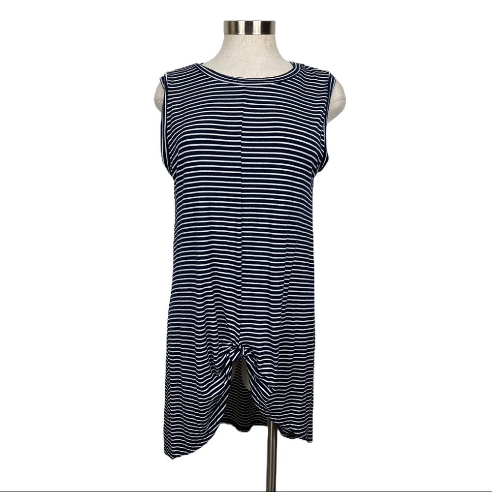 Evereve Peyton Jensen Navy & White Striped Top